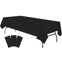 MANTEL PLASTICO RECT. PARTY NEGRO E12 C72