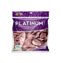 GLOBOS PAYASO PLATINUM 12 BOL.C25 ROSA C.40