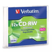 CD-RW VERBATIM 12X 80MIN. 700MB REGRAB. CAJA C1 95161
