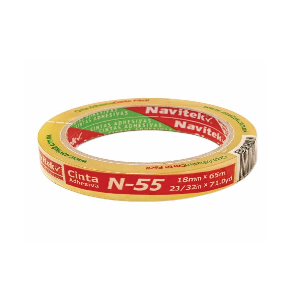 CINTA ADH.18X65M TRANSP. NAVITEK N55 C96