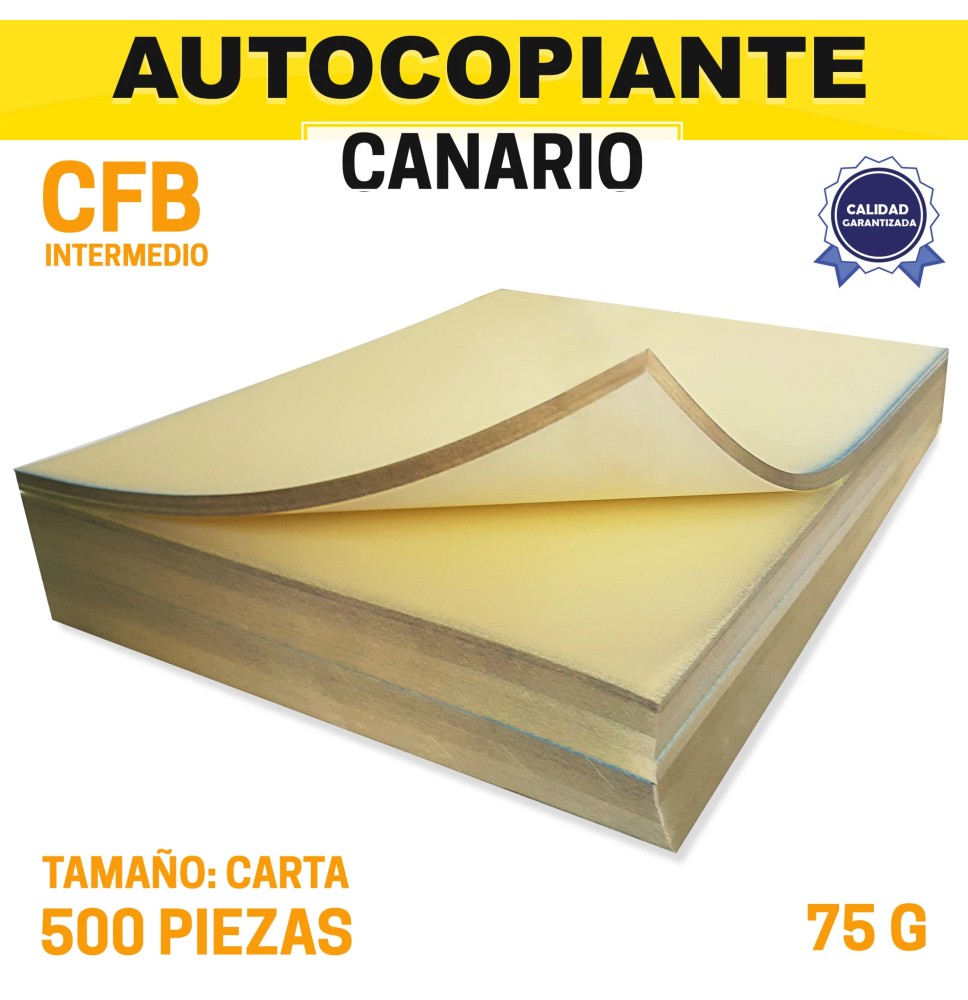 PAPEL AUTOCOPIANTE CFB 75G. CTA. CANAR INTERM.MILL.E.5 5