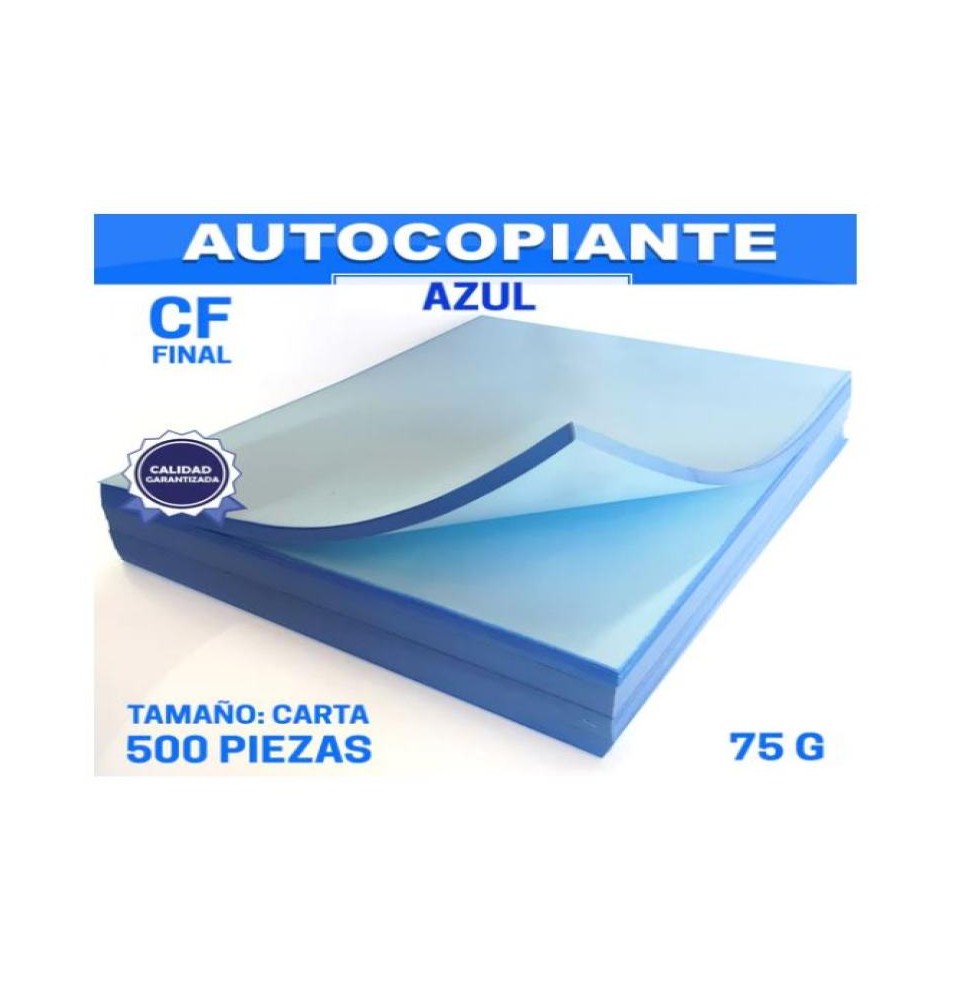 PAPEL AUTOCOPIANTE CFB 75G. CTA. AZUL INTERM.MILL.E.5 C5