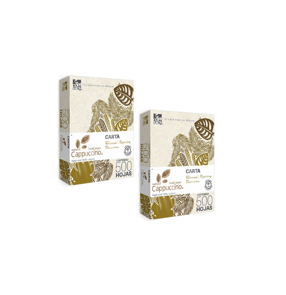 PAPEL BOND CAPPUCCINO CTA. 75G. MILLAR E.500 C.5