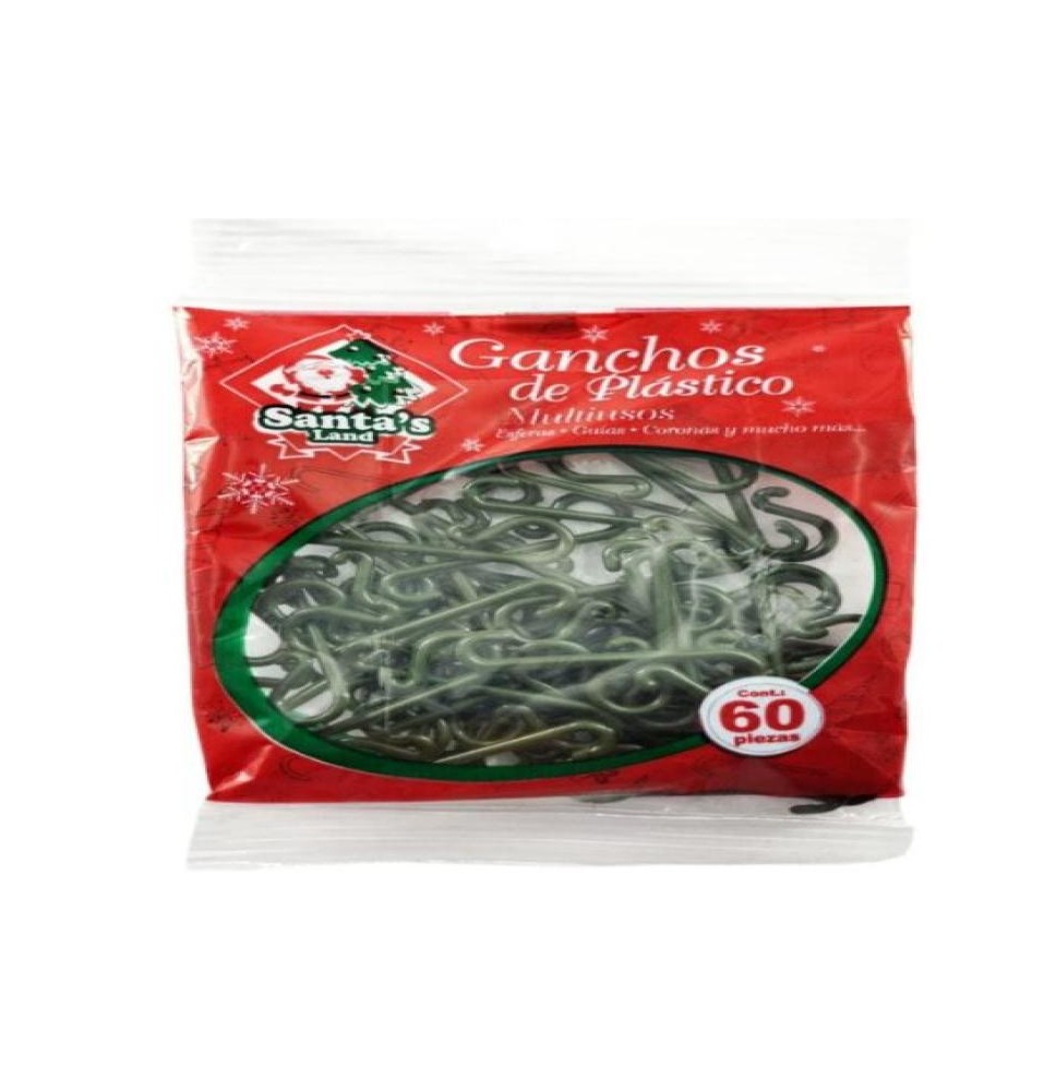 GANCHOS PADORNOS NAV. PLASTICO BOLSA C60 PZ. C.20