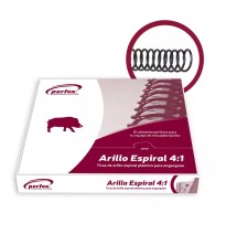 ARILLO PLAST. ESPIRAL 4:1 08MM NGO. PERFEX CJ.C100 C.10
