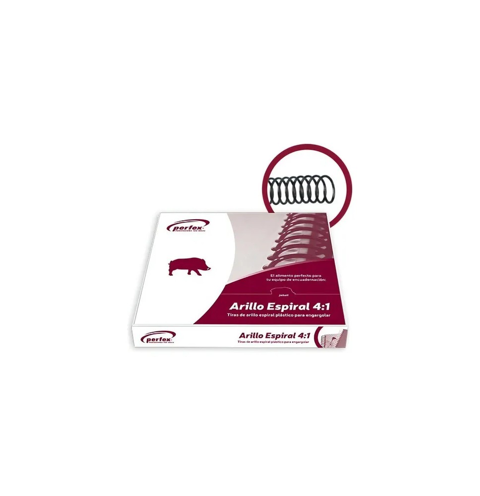 ARILLO PLAST. ESPIRAL 4:1 12MM NGO. PERFEX CJ.C75 C.10