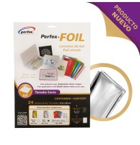 FOIL PLATA 216X280MM PAQ. C24 LAMINAS PERFEX C.30