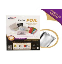 FOIL PLATA 216X280MM PAQ. C24 LAMINAS PERFEX C.30