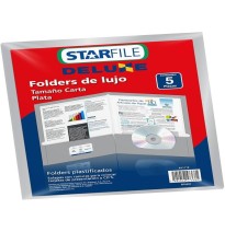 FOLDER PLAST. CTA. STARFILE DELUXE PLATA E.5 C.40