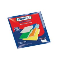 FOLDER BITONO CTA. STARFILE AZUL PAQ. C25 C.20