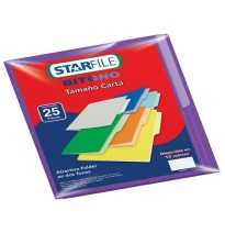 FOLDER BITONO CTA. STARFILE MORADO PAQ.C25 C.20