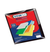 FOLDER BITONO CTA. STARFILE NEGRO PAQ.C25 C.20