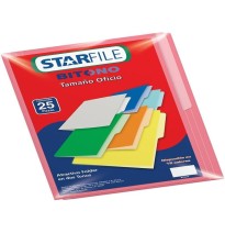 FOLDER BITONO OFI. STARFILE ROSA PAQ.C25 C.20