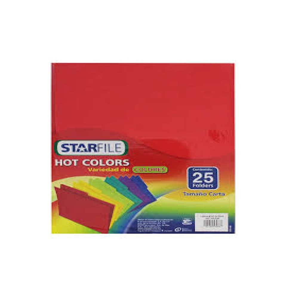 FOLDER CTA. HOTCOLORSFLASHFILE INTENSO ROJO PAQ.C25 C.20