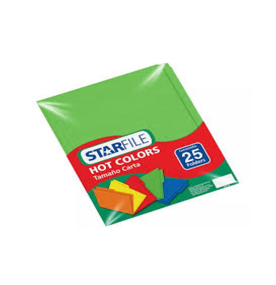 FOLDER CTA. HOTCOLORSFLASHFILE INT. VERDE PAQ.C25 C.20