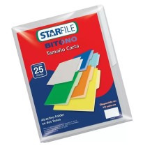 FOLDER BITONO CTA. STARFILEFLASHFILE GRIS PAQ.C25 C20