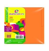 FOLDER CTA. EUROCOLORFLASHFILE NEON MANDARINA PAQ.C25 C.20
