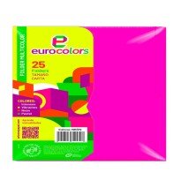 FOLDER CTA.EUROCOLOR FLASHFILE NEON ROSA MEX. PAQ.C25 C.20