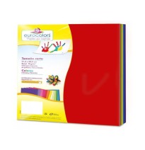 PAPEL BOND PASTEL CTA. MIX EUROCOLOR 75G. PAQ.C100H. C.25