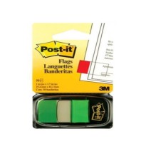 BANDERITAS ADH. VERDE 3M 680-3 C50H. E.12 C.24