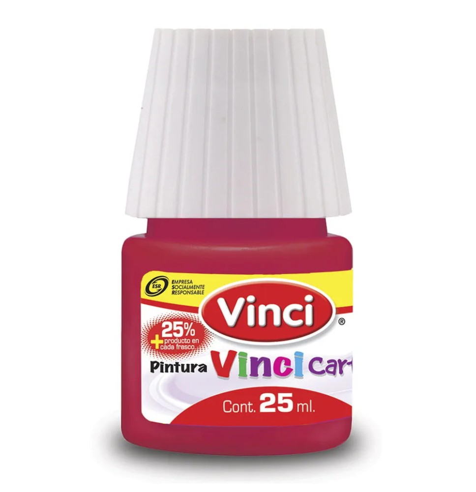 PINTURA CARTEL 56 VINCI 25ML.ROJO CARMESI E.10 C.200
