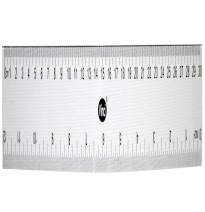 REGLA PLAST. 30 CM. VINCI TRANSPARENTE E20 C.1000