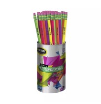 LAPIZ GRAFITO 2 TICONDEROGA NEON HEXAG. BOTE C50 PZ. C.12