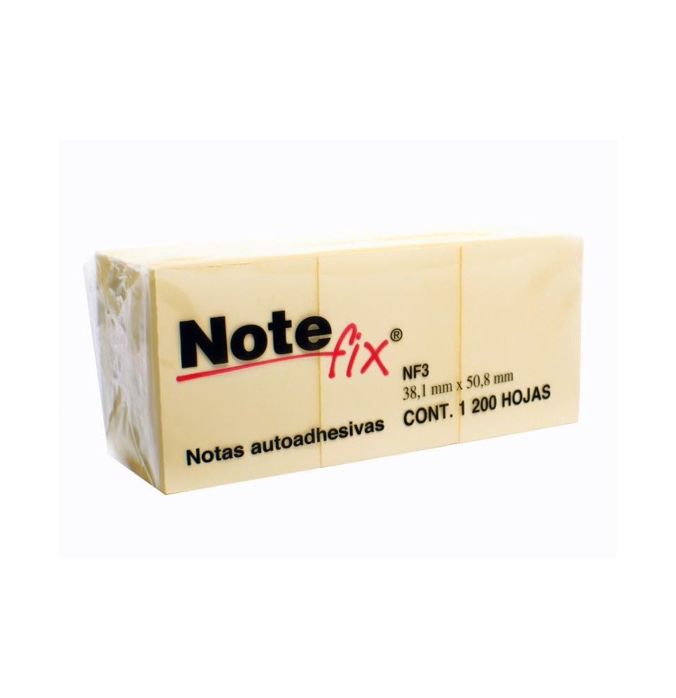 NOTAS ADH. 1.5X2 NOTEFIX NF3 PAQ.C12 PZA. 100H. CU C.12