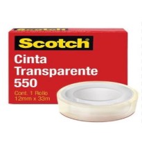 CINTA ADH. 12X33M. TRANSP. SCOTCH 550 3M E12 C72