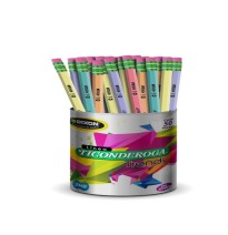 LAPIZ GRAFITO 2 TIC. PASTEL HEXAG. BOTE C50 PZ. C.12