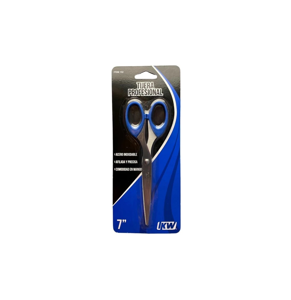 TIJERA CMANGO PLAST.7-17.5 CM KW MOD.132 BL. C1 12240