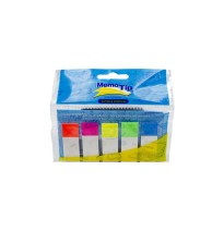 BANDERITAS ADH. MEMOTIP 1.27X4.3CM 5C NEON 125H.E24 C192