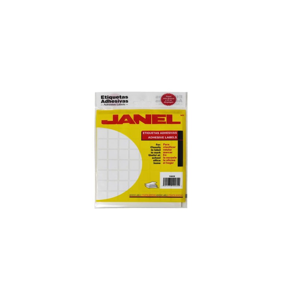 ETIQUETA ADH. BCA. JANEL 16X22 2 PAQ.C20H. E.20