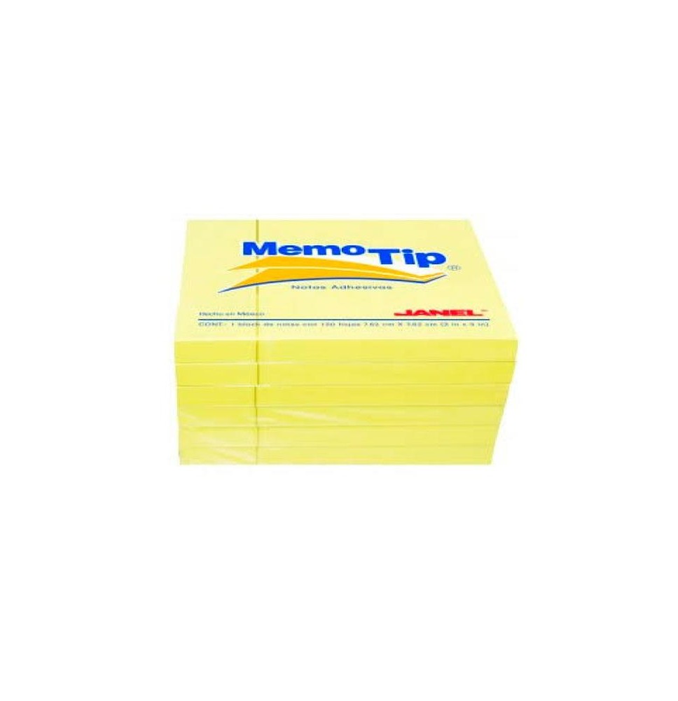 NOTAS ADH. 3X3 MEMOTIP 54 CUBO 400H. AMARILLO C36