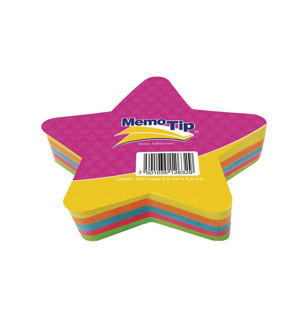 NOTAS ADH. FIGURA ESTRELLA MEMOTIP 250H. NEON C.24