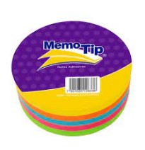 NOTAS ADH. FIGURA CIRCULO MEMOTIP 250H. NEON C.24