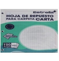 HOJA PCARPETA CTA. ESTRELLA 559 C7 PAQ.C100H. C.20