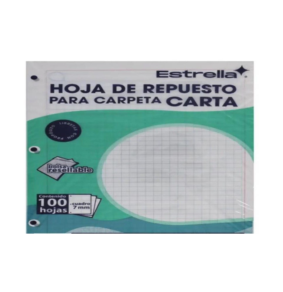 HOJA PCARPETA CTA. ESTRELLA 559 C7 PAQ.C100H. C.20