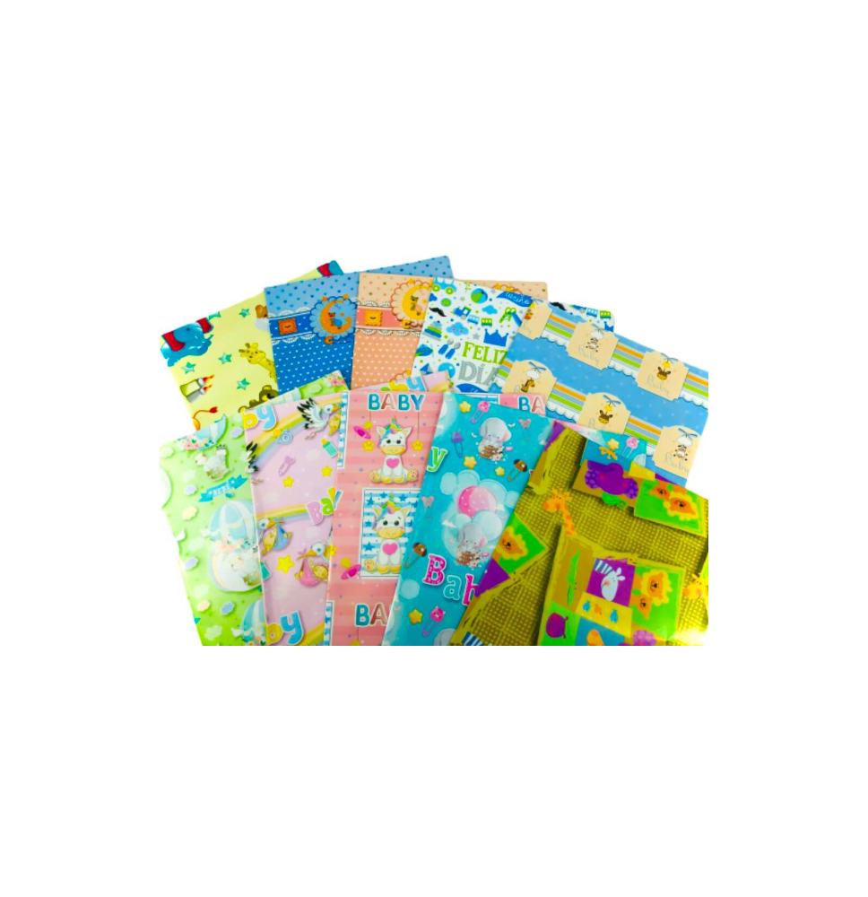 PAPEL COUCHE BEBE PADI 50X70 CM. E.25 C.500