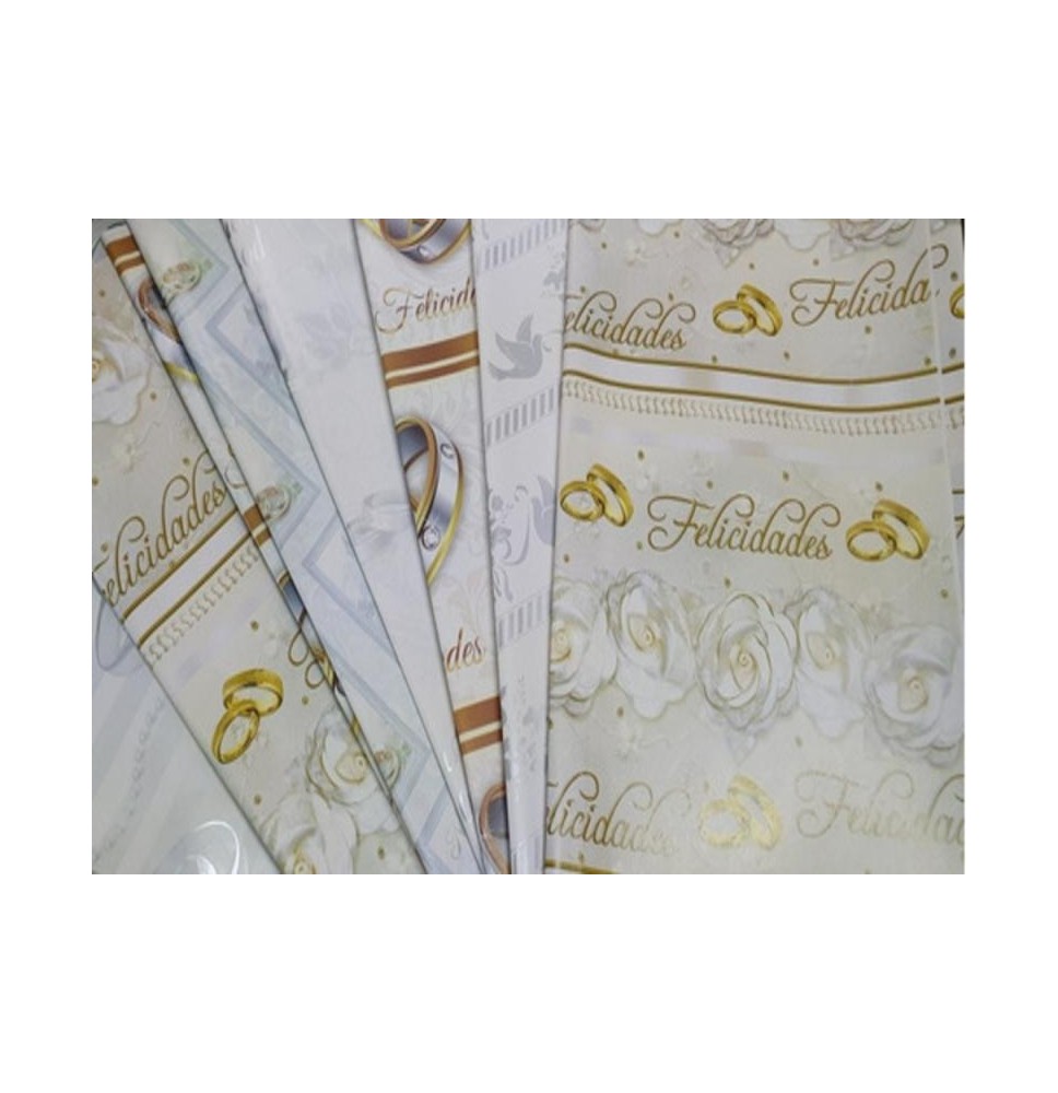 PAPEL COUCHE BODA PADI 50X70 CM. E.25 C.500