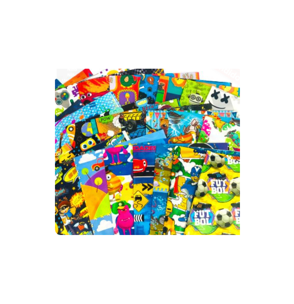 PAPEL COUCHE FELICIDADES JUVENIL PADI 50X70 CM.E.25 C500