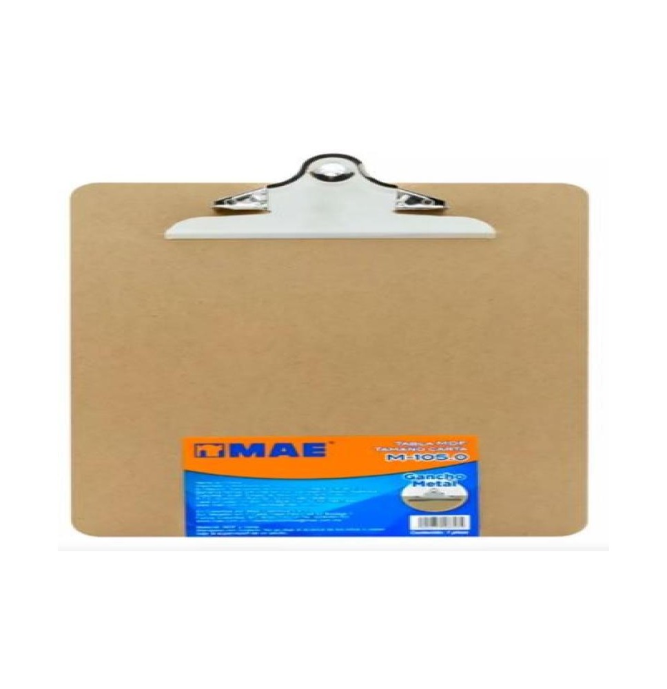 TABLA AGARRAPAPEL MAD. CTA. M1050 GANCHO METAL E.12 C.48