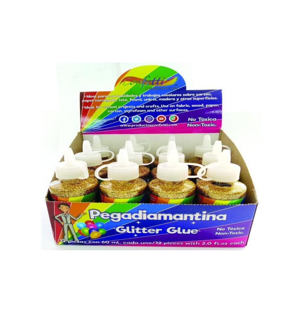 PEGAMENTO CDIAM. 60ML. CONFETTI ORO VIEJO E12 C288