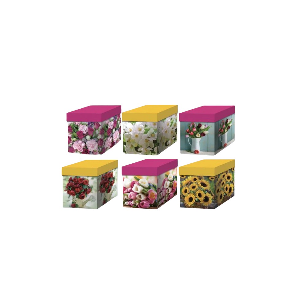 CAJA CUBO PETALOS PADI 15 15X15 CM JGO E.12