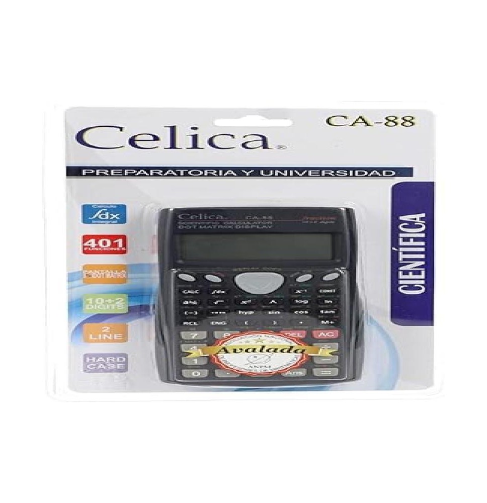 CALCULADORA CIENT. CELICA CA-88 401 FUNC. E10 C60