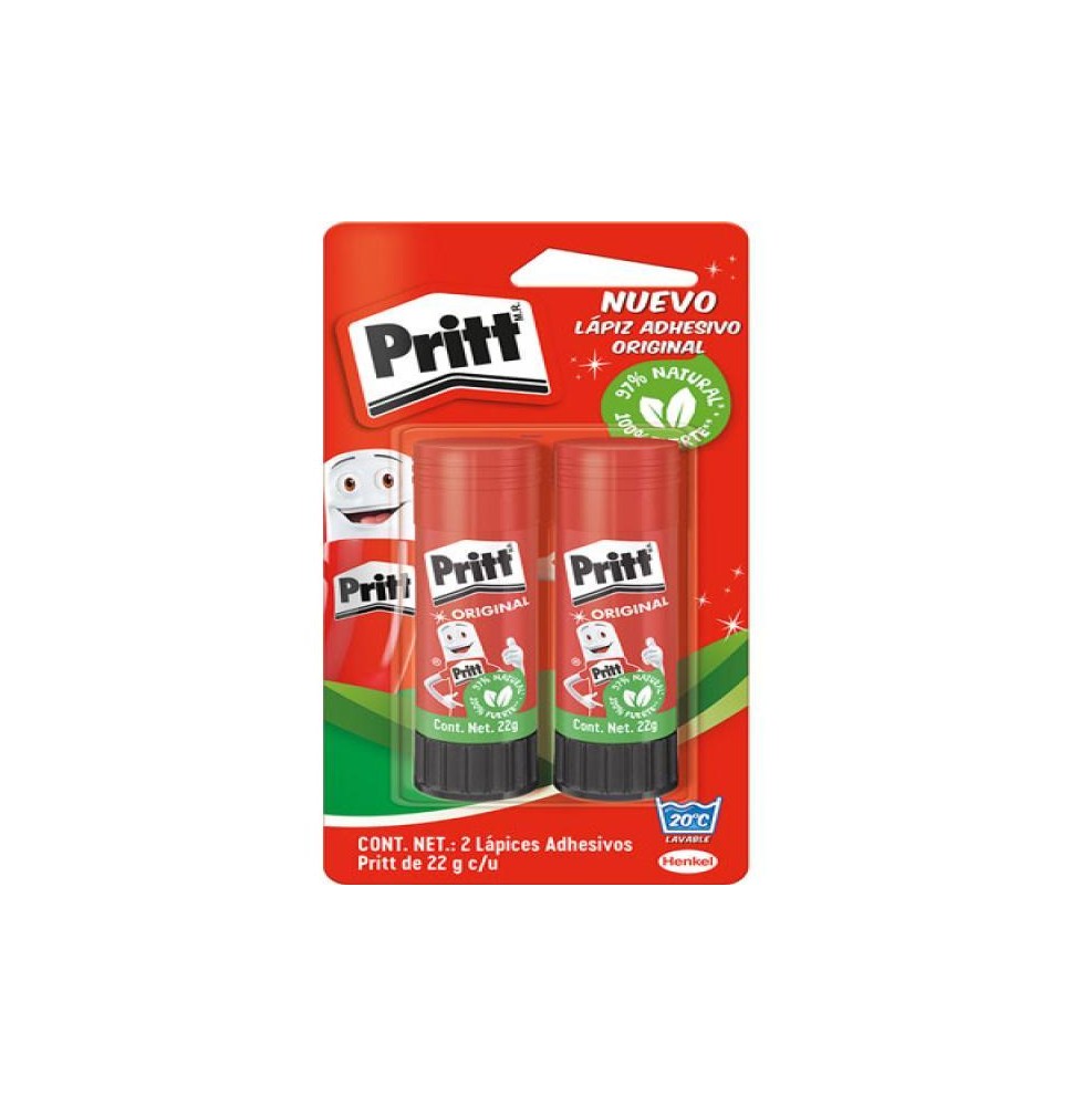 PEGAMENTO LAPIZ ADHE. PRITT 22G. BL. C2 PZAS. C.30