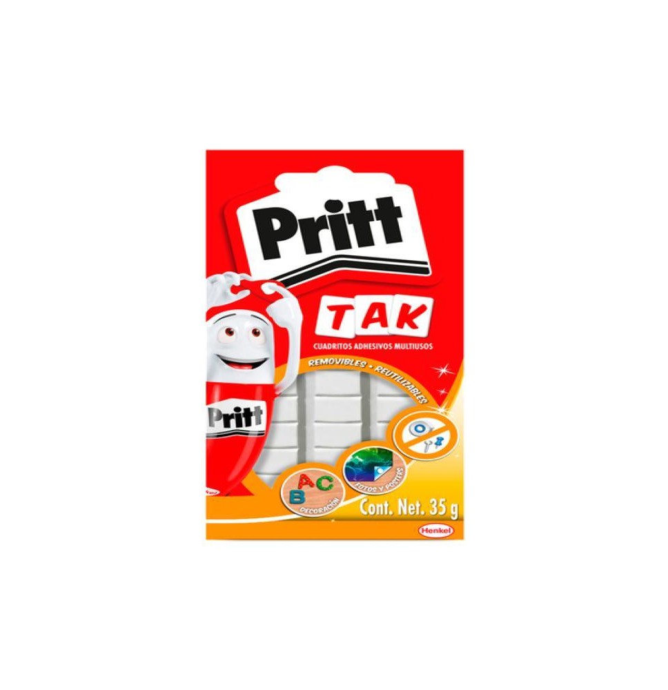 CUADRITOS ADH. PRITT TAK MULTIUSOS 35G. C.24