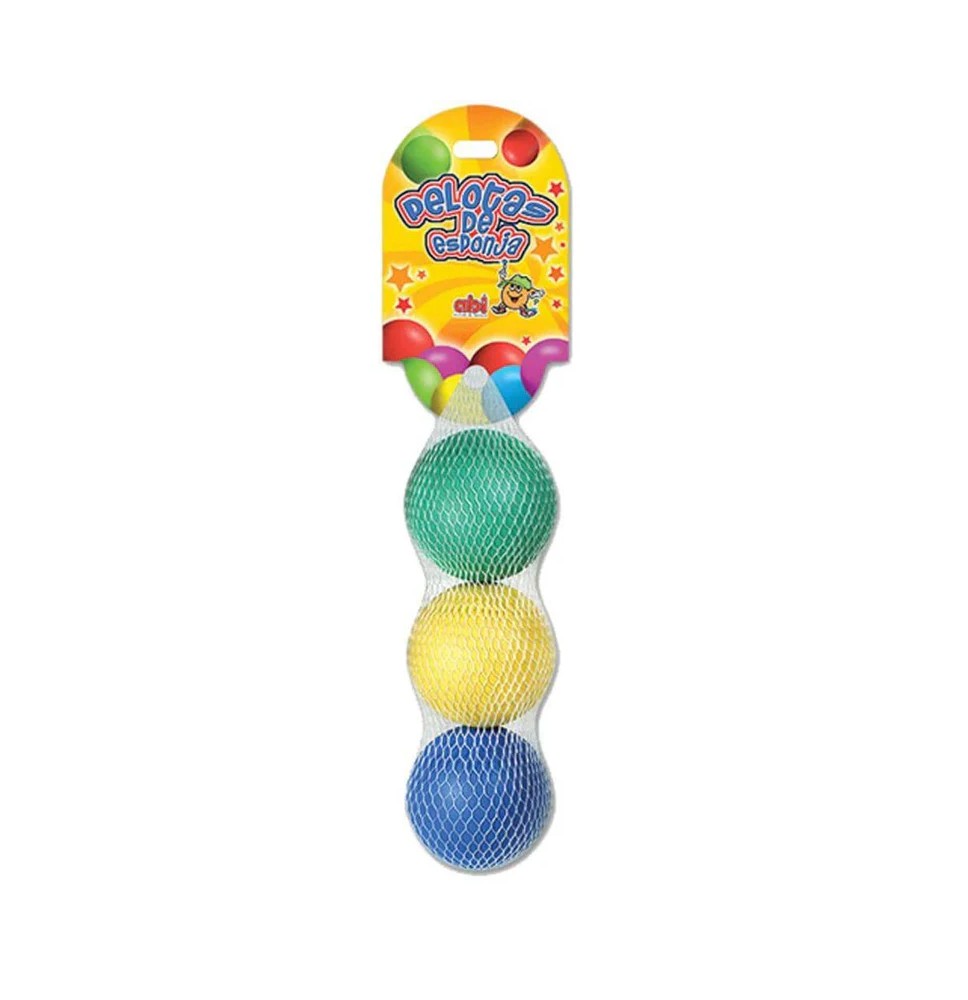 PELOTA ESPONJA 3 SATELITE RED C6 PZAS. C.12