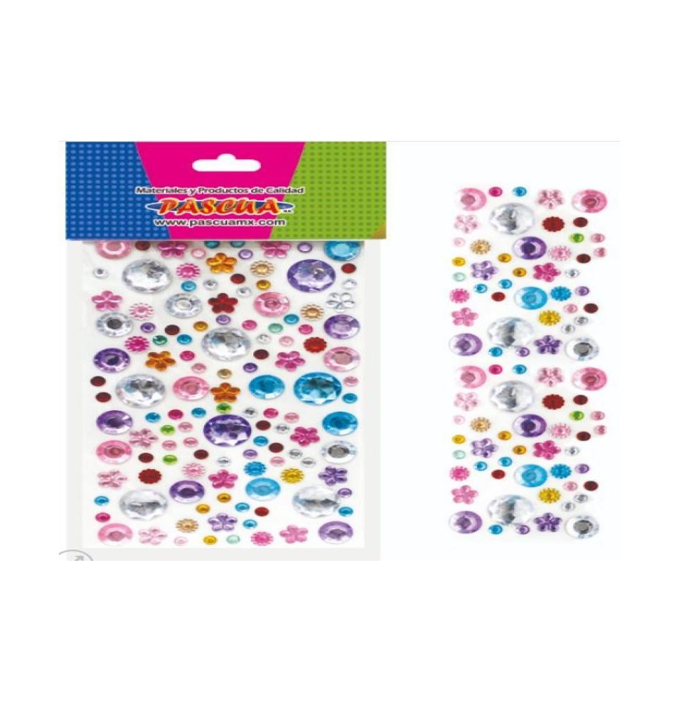 PIEDRAS MIX SURT. PLAST. CADH. PASCUA BL.C140PZ 12144