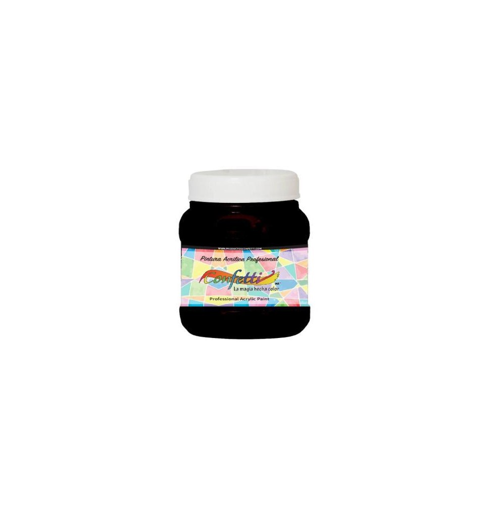PINTURA ACRILICA CONFETTI 100ML. NEGRO 139 C.12